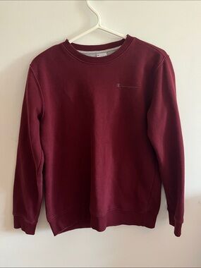 Champion Men's Maroon Crewneck Sweatshirt